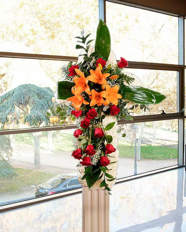 Cruz de Rosas Rojas